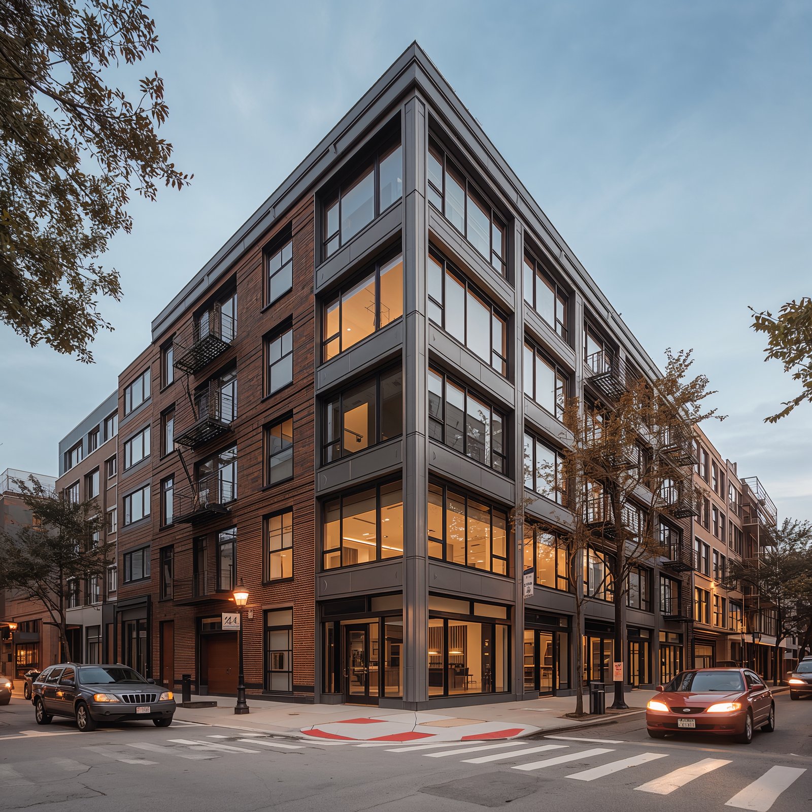 Facility management professionals at work in a commercial building